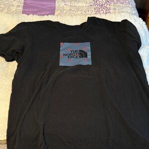 The North Face Black Tee with Subtle Red Details